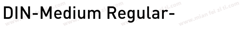 DIN-Medium Regular字体转换